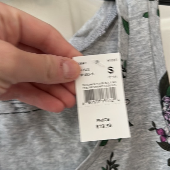 MOTHERHOOD MATERNITY FLORAL TANK: GRAY: NEW WITH TAGS: SIZE S - Picture 4 of 5